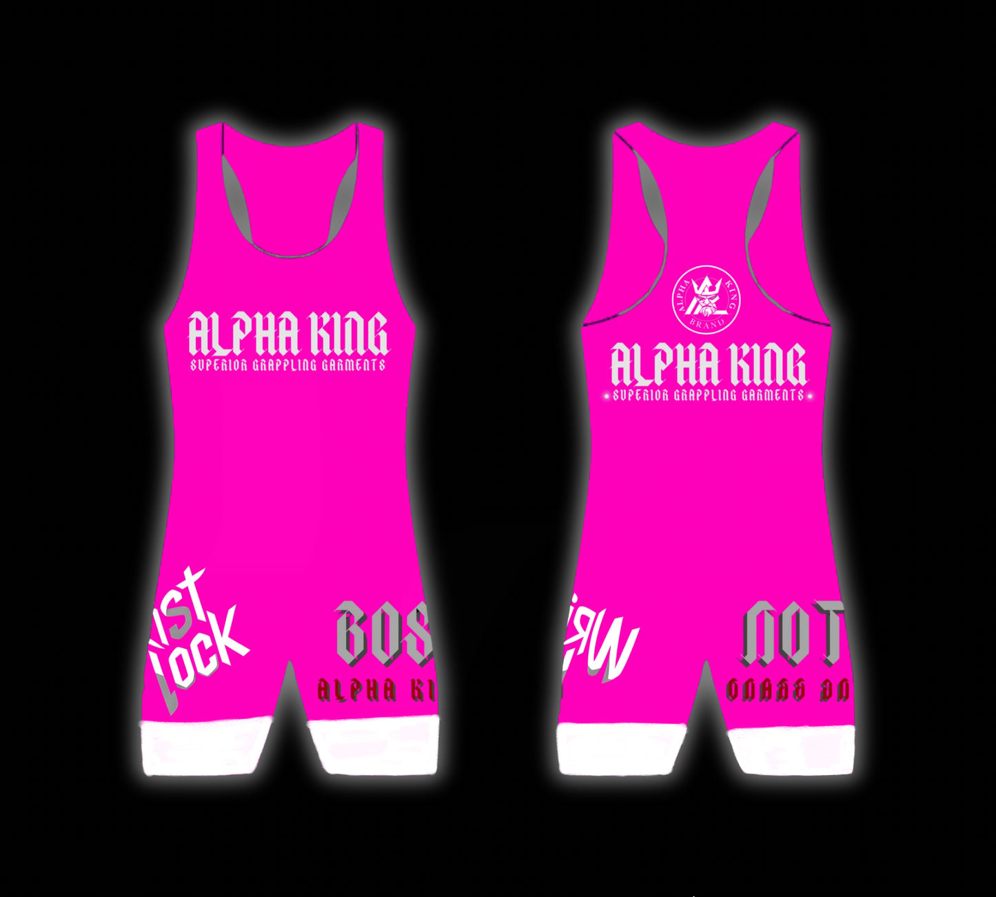 Alpha King Blackout Wrestling Singlet